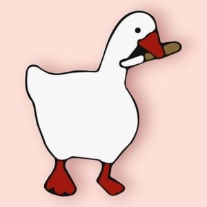 Angry Goose Kawaii Cute Enamel Pin NEW